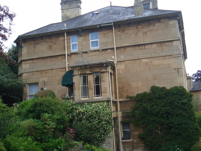 UK-July-06 Bath Oldfields07 house from drive green awning ov.jpg