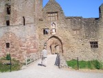 UK-July-06 19th Ludlow 02 Castle Ludlow entrance to inner ba.jpg