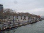 NYC 7-Apr 05 Ellis Island ferry view of Battery Park.JPG