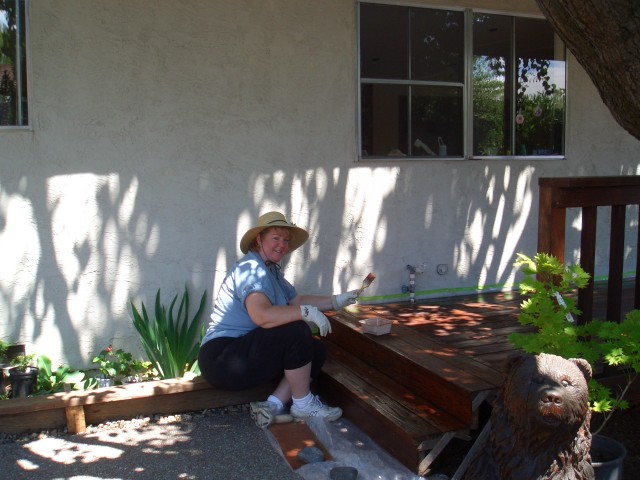 05 July Deck 9 refresh 08 Lori working stairs.jpg