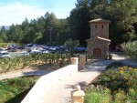08-Oct 17th Napa Wine Trip 08 Castello di Amorosa veiw from entance steps.JPG