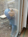 2009 Dec Bellevue Jason's House 01 fixing hole.JPG