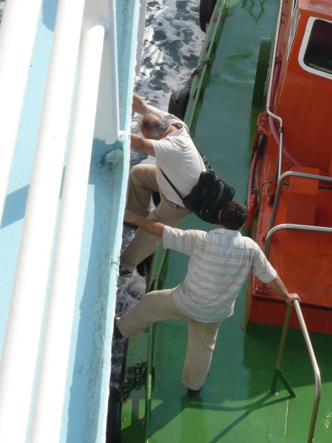 09Aug16 at sea 05 Aegean Sea pilot leaving ship.JPG