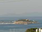 09Aug17 Kusadasi 008 hilltop view point of harbor bird island.JPG