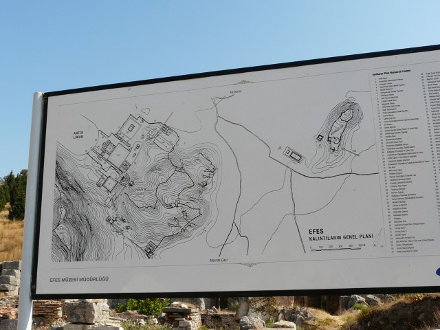 09Aug17 Kusadasi 011 Ephesus site map.JPG