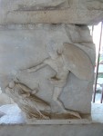 09Aug19 Bodrum 008 Mausoleum of Halicarnassus piece of freize.JPG