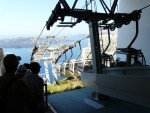 09Aug20 Santorini 11 funicular station cars arriving other platform.JPG