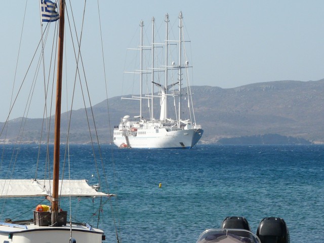 09Aug21 Milos 02 view of our ship only one in harbor.JPG