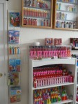 2010 San Ramon 06 Pez Room - reloated pegboard with pez.JPG