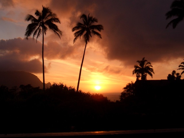 05AprHawaii - Resort Sunset from Lanai1.JPG