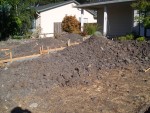 Front yard 2005 August 10 concrete framing 05.jpg