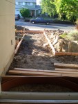 Front yard 2005 August 9 concrete framing 02.jpg