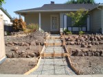 Highlight for Album: Day 7 grading and retaining walls