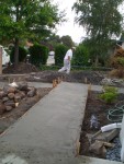 Front yard 2005 August 15 Concrete and retaining walls 07.jpg