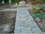 Front yard 2005 August 17 ALL flagstones dry set 01.jpg