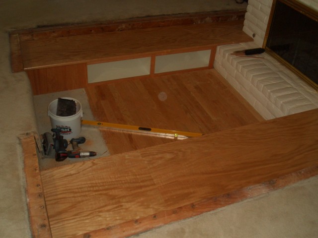 2005 August 29 Conversation Pit Installation 12 benches with tops.jpg