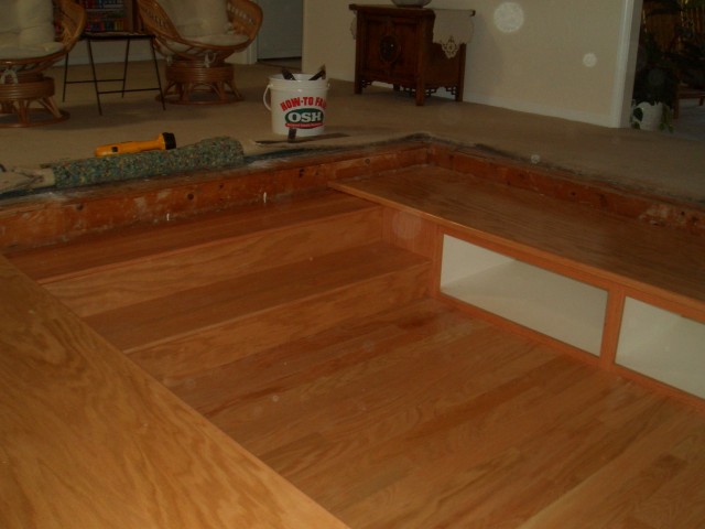 2005 August 29 Conversation Pit Day 2 Installation 06 partial stairway.jpg