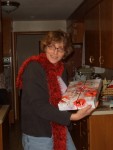 Dec 2005 Peacock Party 01 Kathi & her cookies.jpg