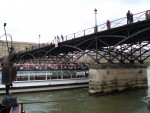 April 2006 Paris Day 1c Exploring - Metal bridge - tour boat.jpg