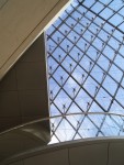 April 2006 Paris Day 4ae inside Louvre looking up thru pyramid skylight.jpg
