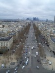 April 2006 Paris Day 5ak view from top Arc de Triomphe up one of the 12 radiating Avenues.jpg